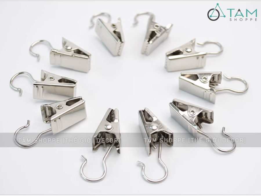 Set 05 kẹp móc sắt treo tranh vải rèm cửa tiện lợi DDTI-KEP-01